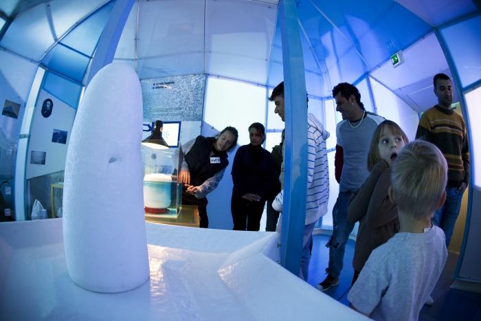 The cold room is one of the attractions at the Arktikum Science Centre. Photo courtesy of Jani Kärppä.
