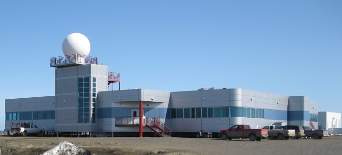 The Barrow Arctic Research Center (BARC) is the hub of daily operations for UIC Science and also provides laboratory and meeting space for researchers. Photo courtesy of Karl Newyear.