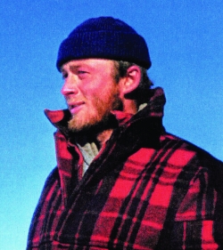 Carl Benson 1955 on Greenland ice sheet
