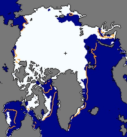 Figure 5. Sea ice extent for 10 July 2013.