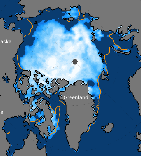 Figure 8.  Sea ice concentration on 23 July 2017. 