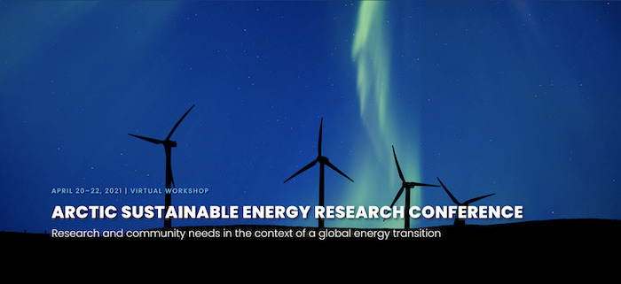 Figure 1. Arctic Sustainable Energy Research Conference logo. Image courtesy of USARC.