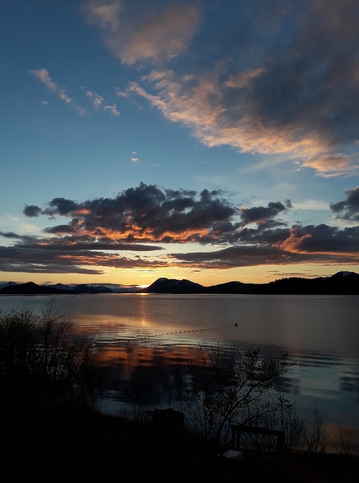 Figure 2. Lake Aleknagik sunset. Photo by Helen Aderman.