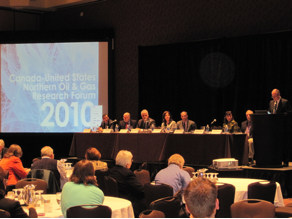 Patrick Borbey delivering opening remarks at the Forum