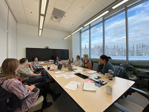 Team meeting in Fairbanks, February 2020