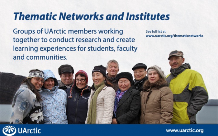 Figure 2. UArctic Thematic Networks slide, courtesy of the UArctic General Presentation Slideshow.