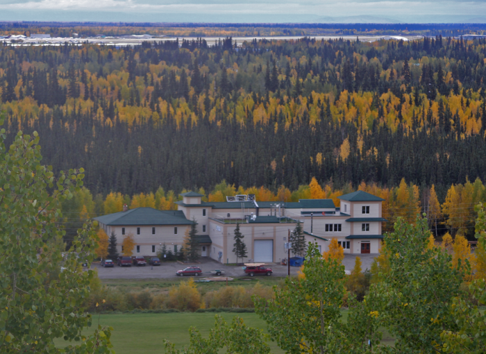 Figure 1. Fall Colors: CCHRC&#39;s Research and Testing Facility in Fairbanks, Alaska is considered the farthest-north LEED Platinum building in the world, demonstrating innovations such as geothermal, solar, and cold-climate building science. Photo Courtesy of CCHRC.