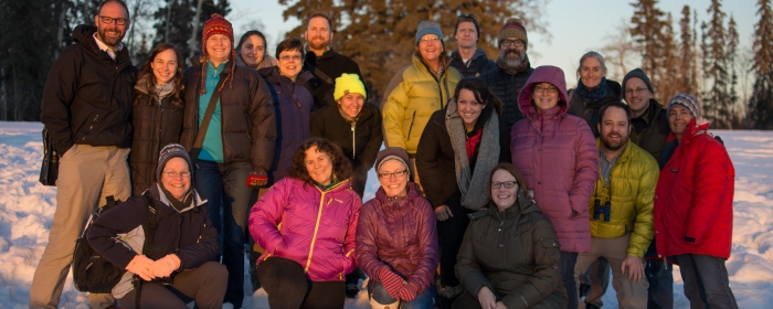 The 2016-17 PolarTREC teachers gathered in Fairbanks for the week-long program training in preparation for deployment on scientific expeditions to the Arctic and Antarctica. Photo courtesy of  Joed Polly.