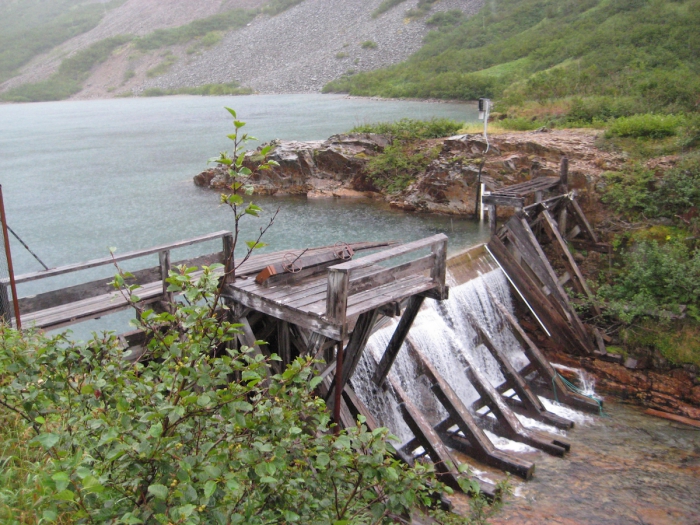 Community drinking water source in Alaska (2015). Photo courtesy of H. Penn.