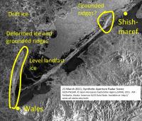 21 March 2011 SAR image of Wales and Shishmaref