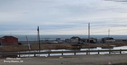 Weather and sea ice conditions near Brevig Mission - view 1. Photos courtesy of Marcus Barr.