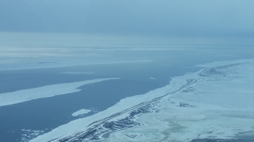 Image 1: 7 May 2015 -  Near Nome, Safety Sound in upper right of photo looking west.