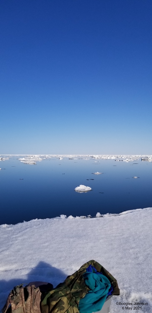 Sea ice and weather conditions in Nome - view 2.