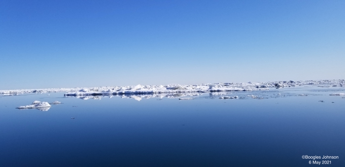 Sea ice and weather conditions in Nome - view 3.