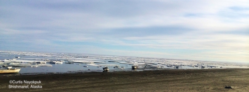 Nearshore ice conditions in Shishmaref - view 3.