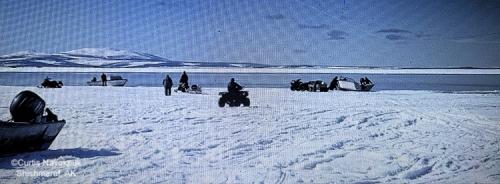 Boat launch in Shishmaref. Photo courtesy of Curtis Nayokpuk.