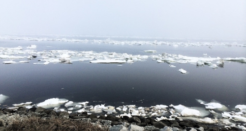 Shishmaref looking north.