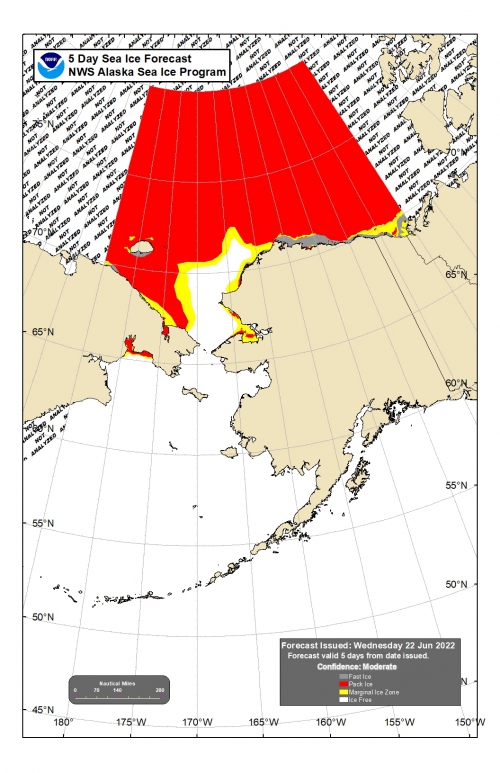 NWS 5-day Sea Ice Forecast