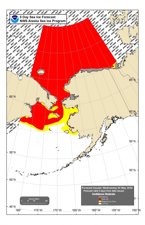 NWS 5-day Sea Ice Forecast