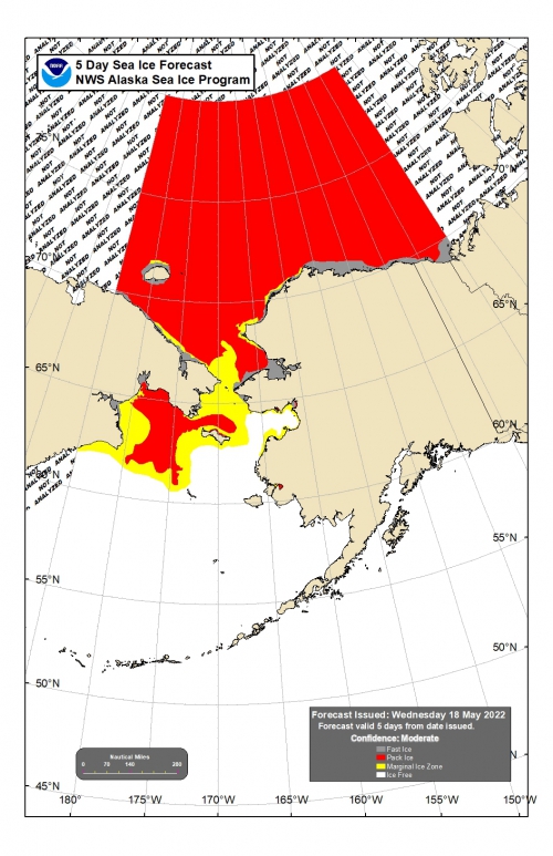 NWS 5-day Sea Ice Forecast