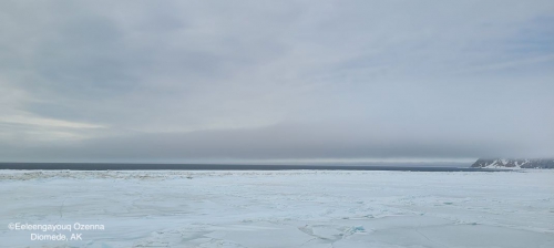 Sea ice and weather conditions in Diomede - view 4.