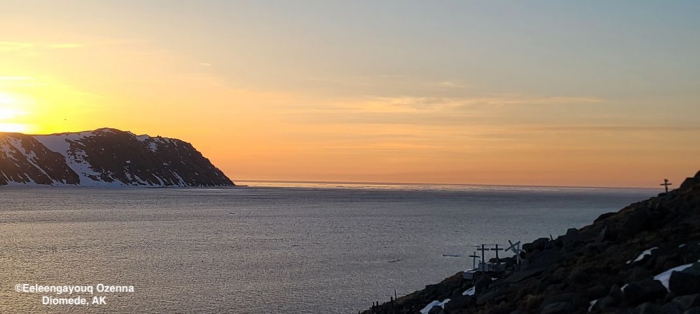 Sea ice and weather conditions in Diomede - view 4.