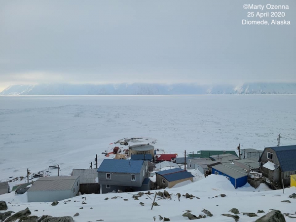Sea ice conditions in Diomede - view 1.
