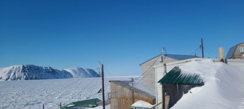 Sea ice and weather conditions in Diomede - view 3.