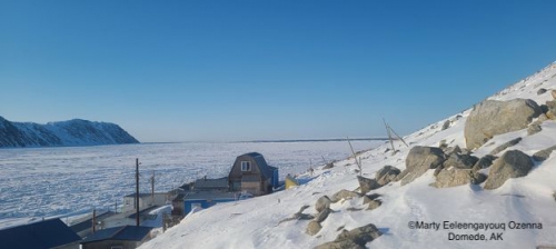 Sea ice and weather conditions in Diomede - view 3.