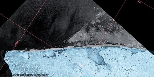 Polar View satellite image from 8 June, courtesy of Curtis Nayokpuk.