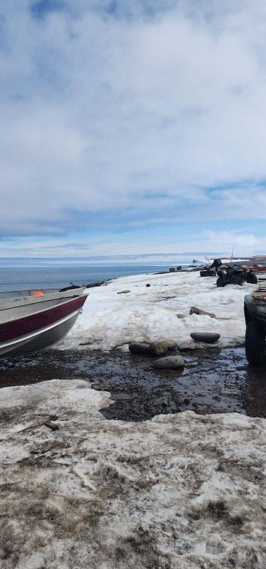 Weather and nearshore conditions in Savoonga - view 2. Photos courtesy of Aqef Waghiyi.