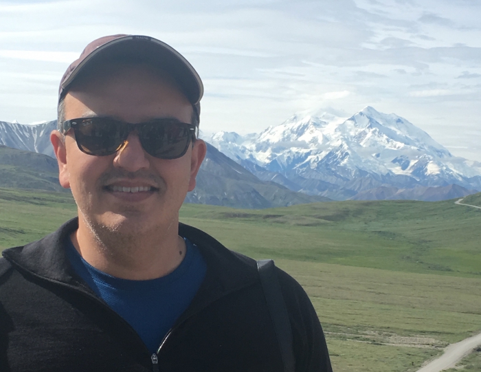 Roberto Delgado in Denali National Park, Alaska.  Photo courtesy of Delgado.