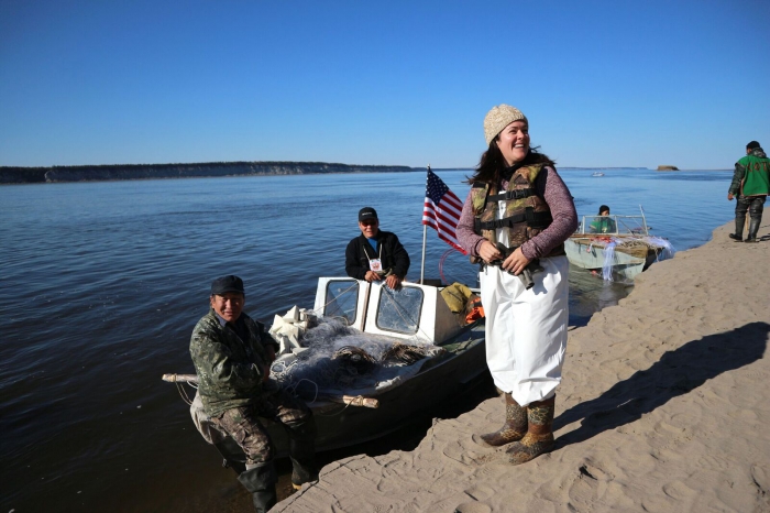 Colleen Strawhacker working with colleagues in Siberia. Photo courtesy of Strawhacker.