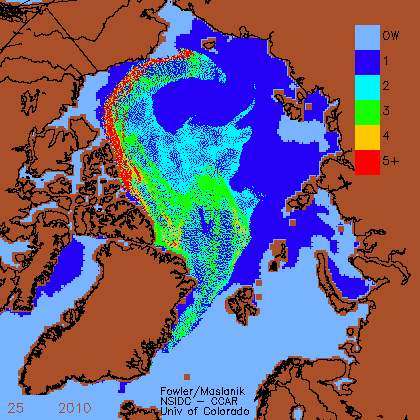 Ice age (in years) for 21 June 2010