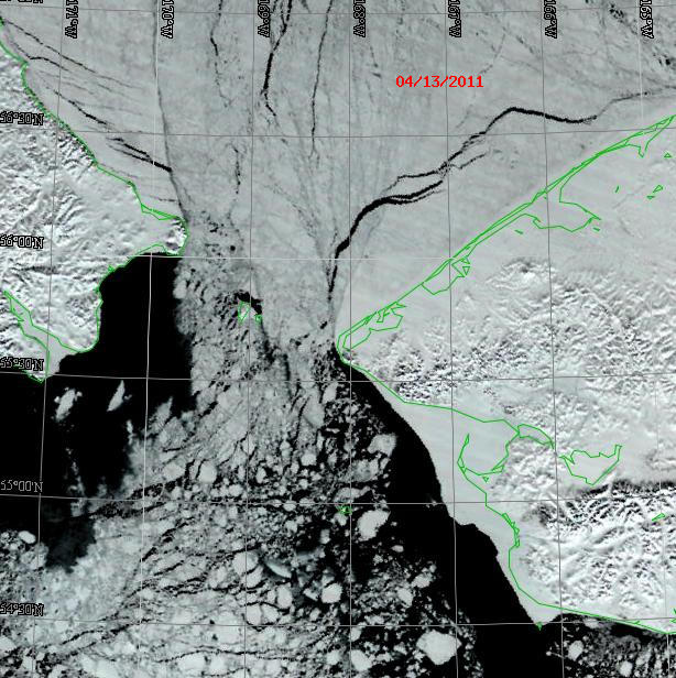 Bering Strait Closeup Bering Strait Closeup