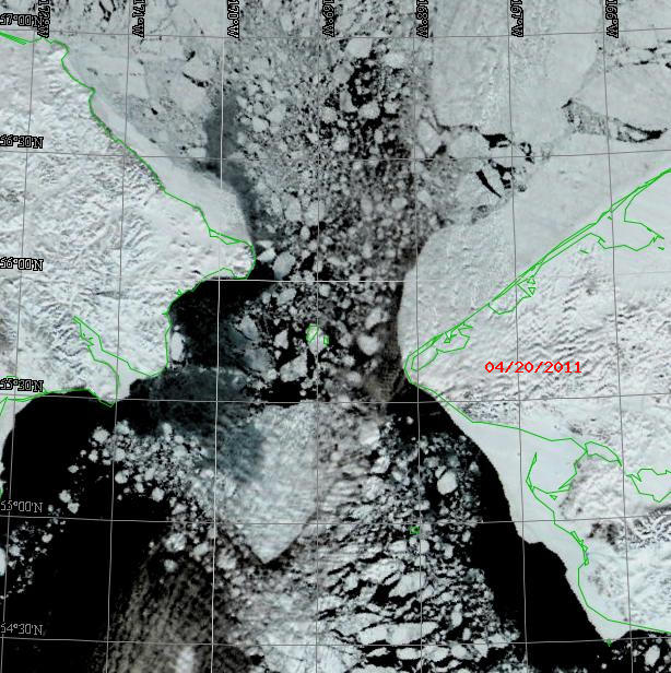 Bering Strait Closeup Bering Strait Closeup