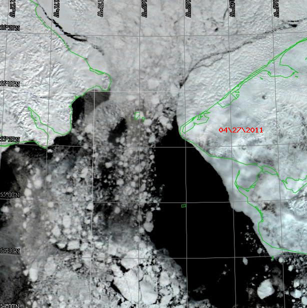 Bering Strait Closeup Bering Strait Closeup