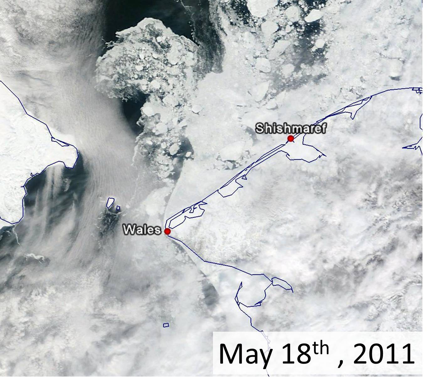 Bering Strait Closeup Bering Strait Closeup