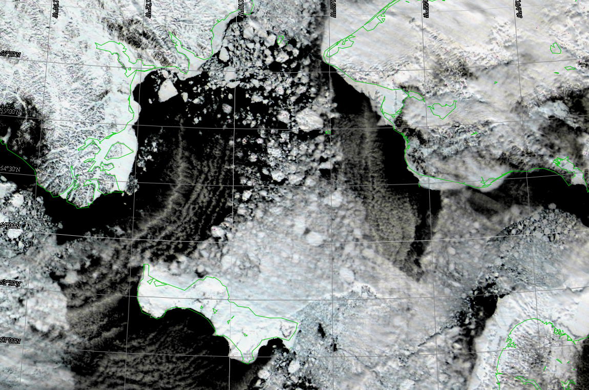 Bering Strait Closeup Bering Strait Closeup