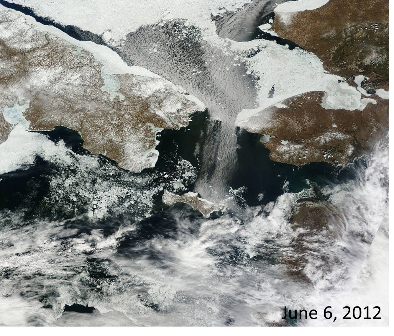 Bering Strait Closeup Bering Strait Closeup