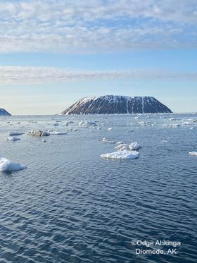 Sea ice six miles south of Diomede. Photos courtesy of Odge Ahkinga.