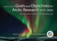  Illustrated cover of the 2019-2020 Report on the Goals and Objectives for Arctic Research. Image courtesy of USARC.