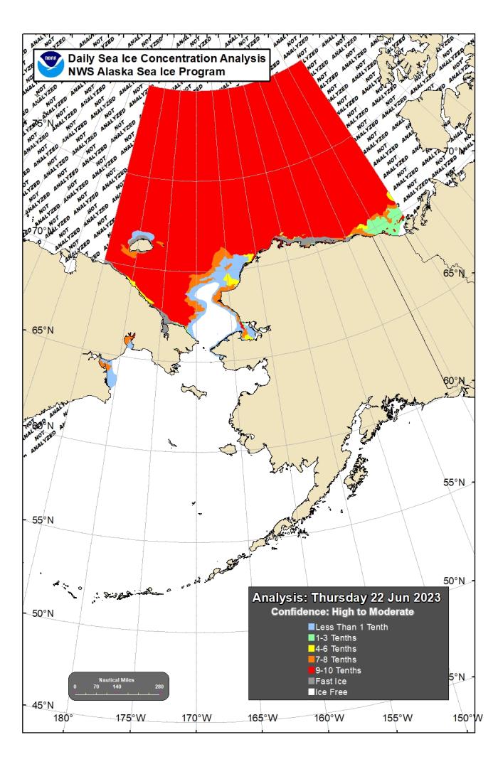 NWS Sea Ice Concentration Analysis
