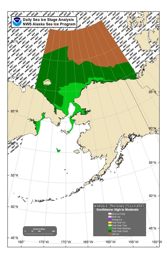 NWS Sea Ice Stage Analysis