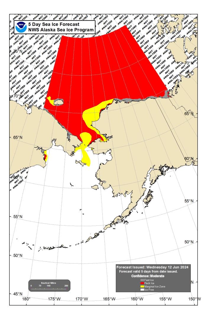 NWS 5-day sea-ice forecast.