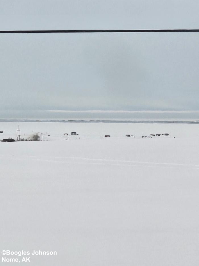 View from the first hill off the coast looking south at the Bering Sea - view 3. Photo courtesy of Boogles Johnson.