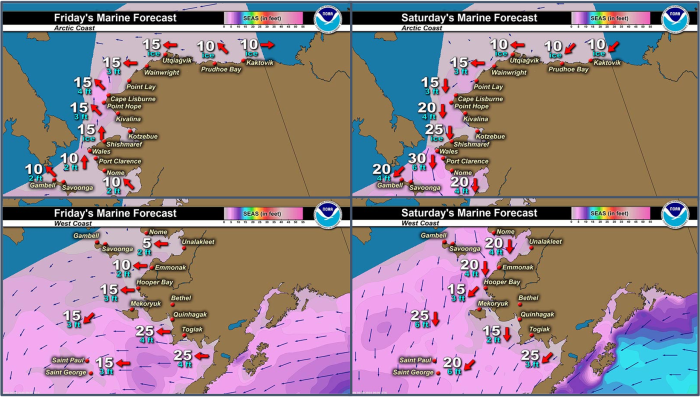 Friday and Saturday regional wind forecast. Friday and Saturday regional wind forecast.