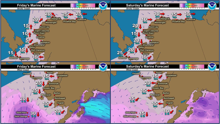 Friday and Saturday regional wind forecast. Friday and Saturday regional wind forecast.