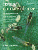 Nature Climate Change Cover Image Nature Climate Change Cover Image