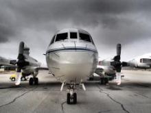 NASA's P-3 Orion aircraft. Photo by Mark Buesing. NASA's P-3 Orion aircraft. Photo by Mark Buesing.
